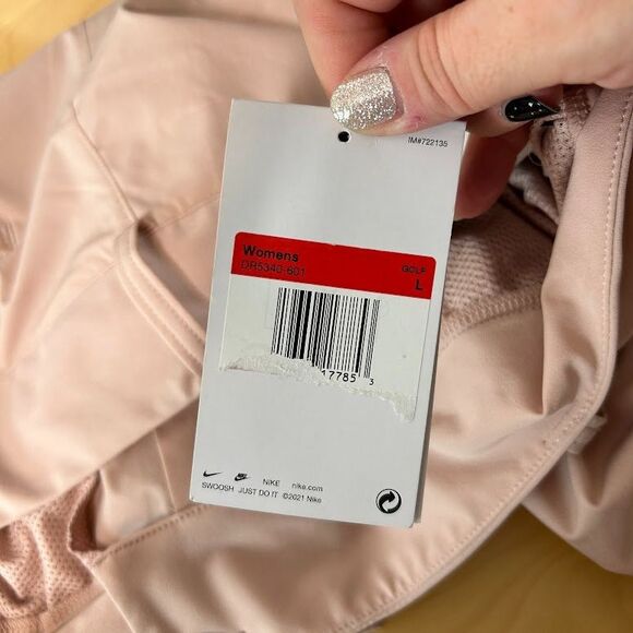 NEW Nike Women's Dri-FIT Tour Golf Pants L Pink Stretch DR5340 Tapered Jogger - Picture 9 of 10